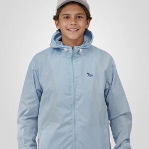 chaqueta rompevientos impermeable con capota