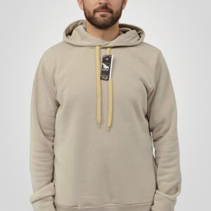 Hoodie en algodon Camel