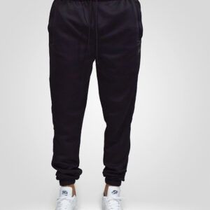 Jogger Roma negro de algodón suave y elástico para máxima comodidad.